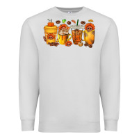 Dove Grey Thanksgiving Coffee Cups Premium Sweatshirt - texasbilliewilder