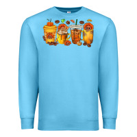 Ocean Blue Thanksgiving Coffee Cups Premium Sweatshirt - texasbilliewilder