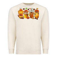 Sandshell Thanksgiving Coffee Cups Premium Sweatshirt - texasbilliewilder