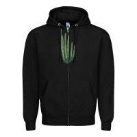 Black Organ Pipe Cactus Zipper Hoodie - LillyAllenDesigns