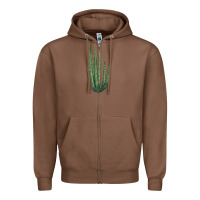 Chestnut Organ Pipe Cactus Zipper Hoodie - LillyAllenDesigns