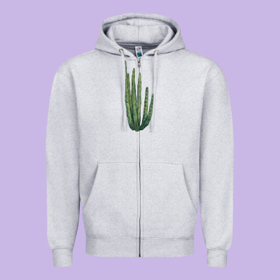 Organ Pipe Cactus Zipper Hoodie Designed By Lillyallendesigns