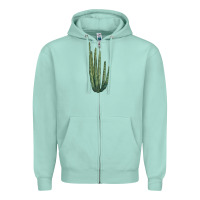 Seafoam Organ Pipe Cactus Zipper Hoodie - LillyAllenDesigns