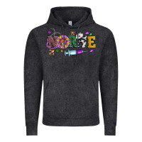 Vintage Black mardi gras nurse leopard cowhide glitter Vintage Hoodie - Artiststas