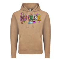 Vintage Coffee mardi gras nurse leopard cowhide glitter Vintage Hoodie - Artiststas