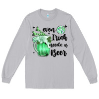 Moon Dust even ırısh needs a beer Long Sleeve Tee - MaliasSmallBusiness