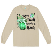 Mushroom even ırısh needs a beer Long Sleeve Tee - MaliasSmallBusiness