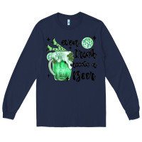 Navy even ırısh needs a beer Long Sleeve Tee - MaliasSmallBusiness