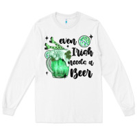 White even ırısh needs a beer Long Sleeve Tee - MaliasSmallBusiness