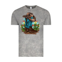 Cloud Rock western boots and hat cactus leopard serape pattern Vintage Tee - BarkalooDesign