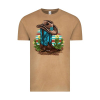 Vintage Camel western boots and hat cactus leopard serape pattern Vintage Tee - BarkalooDesign