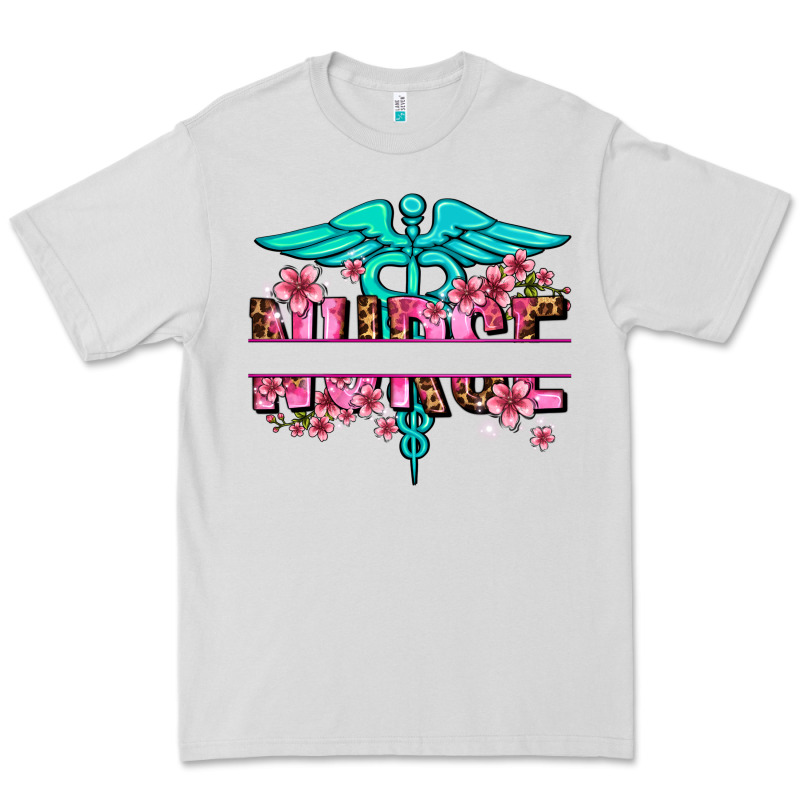 Floral Nurse Preview Premium Tee by AdoDesignShop | Teevron
