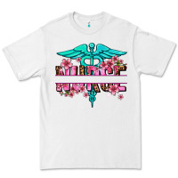 White floral nurse preview Premium Tee - AdoDesignShop