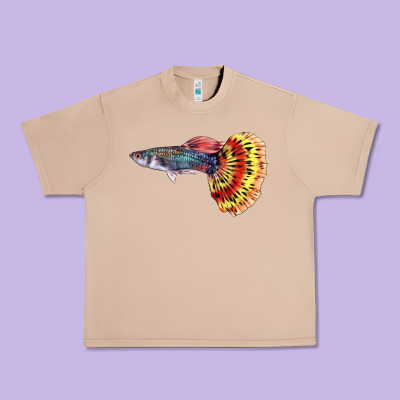 Guppy Fish Urban Heavy Tee Designed By Lillyallendesigns