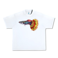 White Guppy Fish Urban Heavy Tee - LillyAllenDesigns
