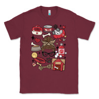 Burgundy can't talk right now i'm busy doing dog mom Classic Tee - MaliasSmallBusiness