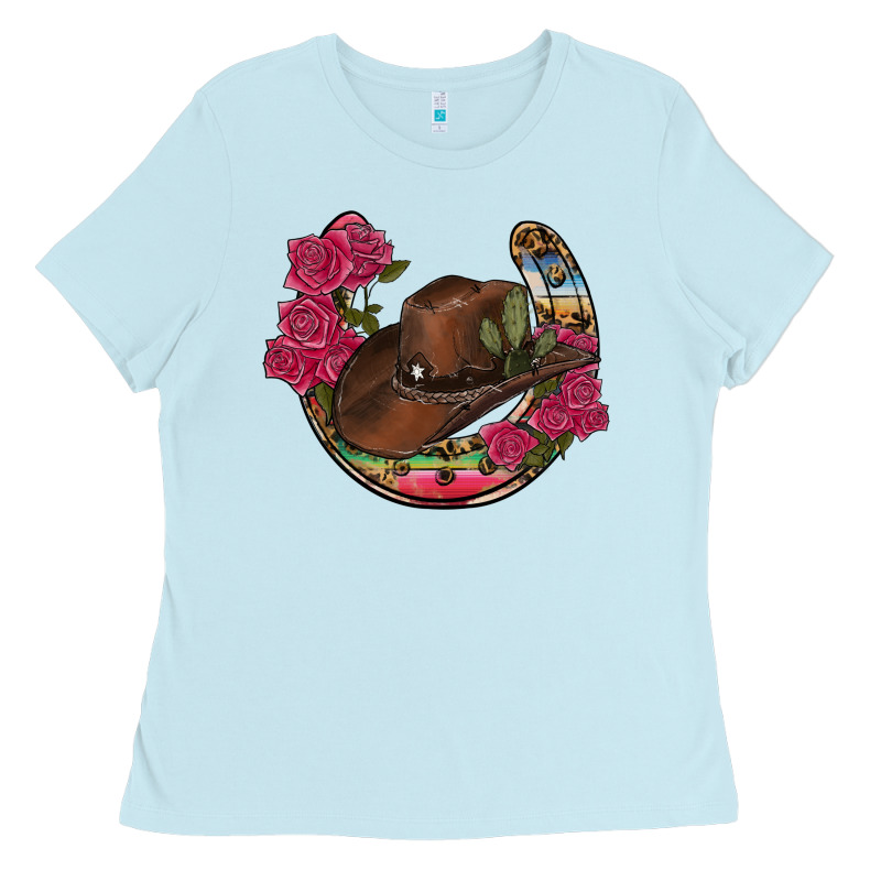 Western Serape Horseshoe Ladies Tee by RanaPortraitStore | Teevron