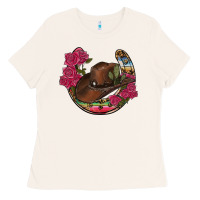 Bone western serape horseshoe Ladies Tee - RanaPortraitStore