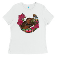 White western serape horseshoe Ladies Tee - RanaPortraitStore