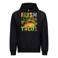 Black St. Patrick's Irish i had tacos Urban Hoodie - OliviaCreatesArt