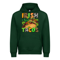 Forest Green St. Patrick's Irish i had tacos Urban Hoodie - OliviaCreatesArt