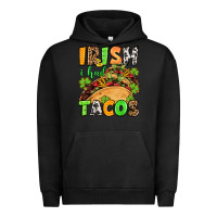 Pigment Black St. Patrick's Irish i had tacos Urban Hoodie - OliviaCreatesArt