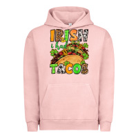 Pigment Salmon St. Patrick's Irish i had tacos Urban Hoodie - OliviaCreatesArt