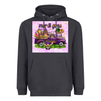 Mardi Gras With Gnomes Heavyweight Hoodie | Teevron