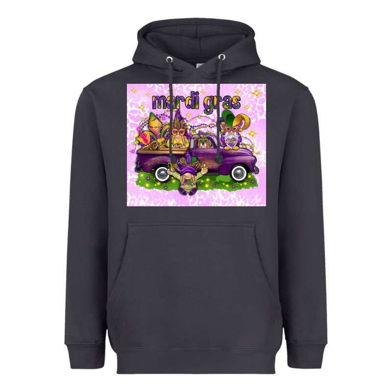 Mardi Gras With Gnomes Heavyweight Hoodie by NancyCooperArtShop | Teevron