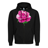 Black Parade Day Rose Zipper Hoodie - LillyAllenDesigns