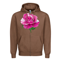 Chestnut Parade Day Rose Zipper Hoodie - LillyAllenDesigns