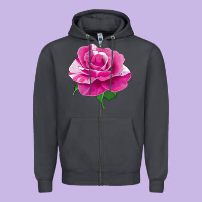 Parade Day Rose Zipper Hoodie Designed By Lillyallendesigns