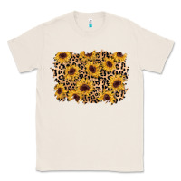 Natural sunflower leopard background Classic Tee - AdoDesignShop