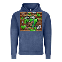 Vintage Denim St. Patrick's Day hearts Vintage Hoodie - Jasminsmagicworld