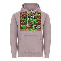 Vintage Zinc St. Patrick's Day hearts Vintage Hoodie - Jasminsmagicworld