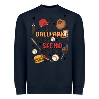 Navy at the ballpark is where i spend most of my day Heavyweight Sweatshirt - MaliasSmallBusiness