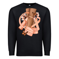 Black Cancer diva peach ribbon Premium Sweatshirt - NancyCooperArtShop
