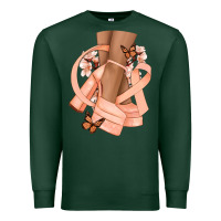 Sports Green Cancer diva peach ribbon Premium Sweatshirt - NancyCooperArtShop