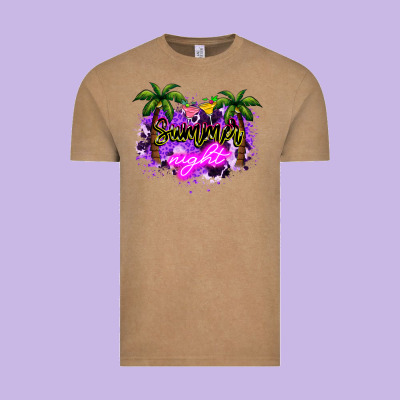 Summer Night Vintage Tee Designed By Nancycooperartshop