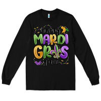 Black happy mardi gras y'all Long Sleeve Tee - MaliasSmallBusiness