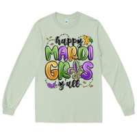 Matcha happy mardi gras y'all Long Sleeve Tee - MaliasSmallBusiness