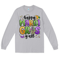 Moon Dust happy mardi gras y'all Long Sleeve Tee - MaliasSmallBusiness