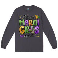Smoke happy mardi gras y'all Long Sleeve Tee - MaliasSmallBusiness