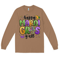 Toasted Coconut happy mardi gras y'all Long Sleeve Tee - MaliasSmallBusiness
