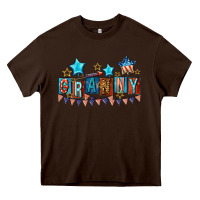 Chocolate Brown American Granny 4th of july Heavy Core Tee - CowGirlArtShop