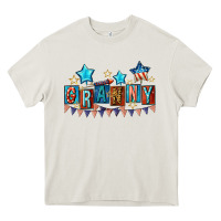 Cream American Granny 4th of july Heavy Core Tee - CowGirlArtShop