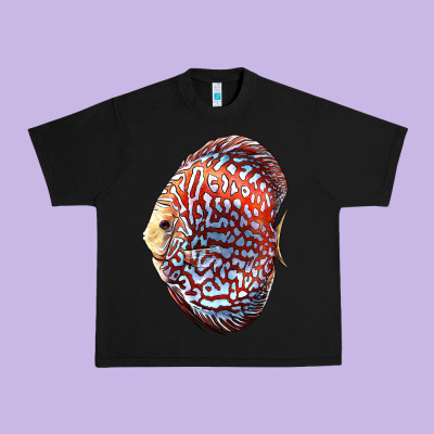 Discus Fish Urban Heavy Tee Designed By Lillyallendesigns