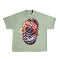 Oil Green Discus Fish Urban Heavy Tee - LillyAllenDesigns