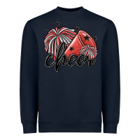 Navy cheer Heavyweight Sweatshirt - MaliasSmallBusiness