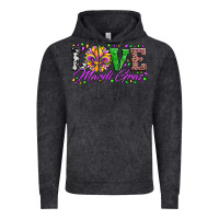 Vintage Black love mardi gras fleur de lis sunflower leopard and beads Vintage Hoodie - Artiststas